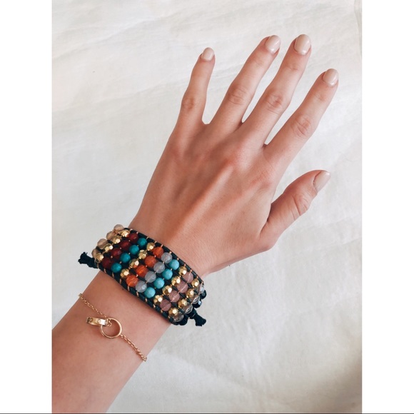 Multicolored Beaded Bracelet - Picture 1 of 5